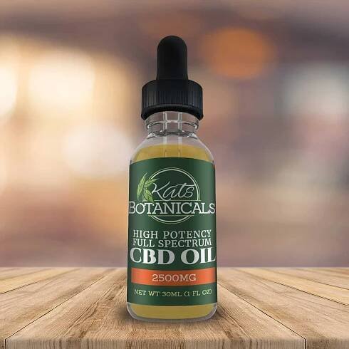 Kats Botanicals Full Spectrum CBD Oil 2500mg Natural Flavor