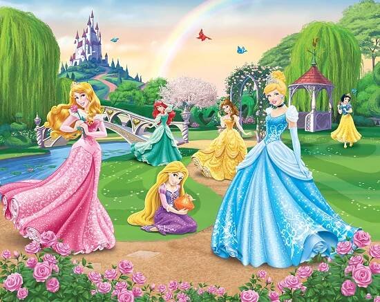 3D tapeta Disney Princezny