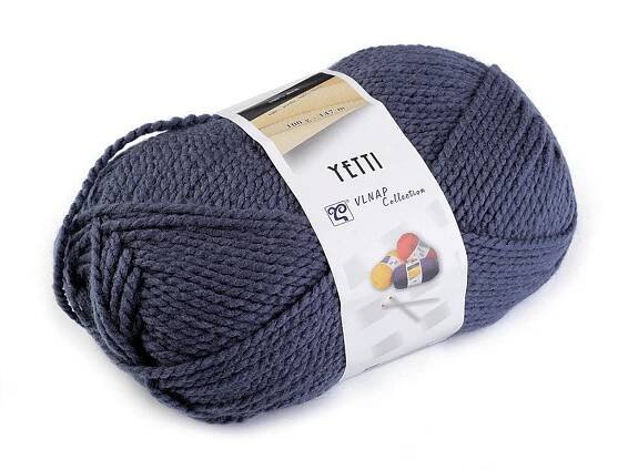Pletací příze Yetti 100 g, střední, 13 (56510) modrofialová (bal. 1)