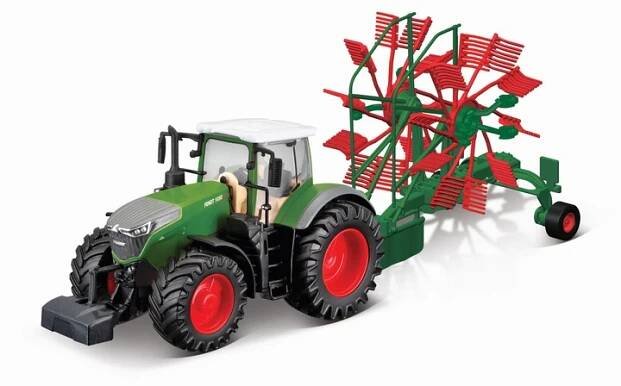 TRAKTOR FENDT 1050 Vario stroj na seno Bburago