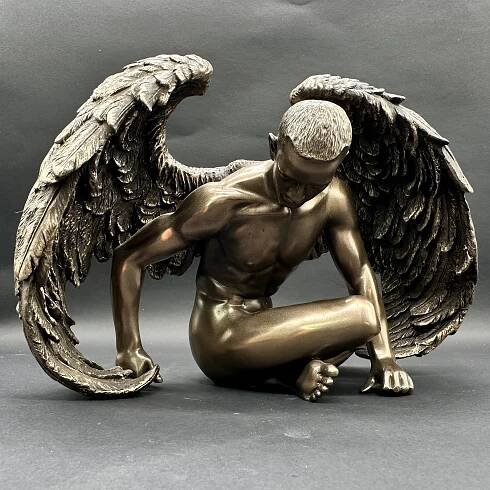 The Winged Angel Nude Male Figurine