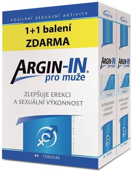Argin-IN pro muže 2x45 tobolek 1+1 zdarma