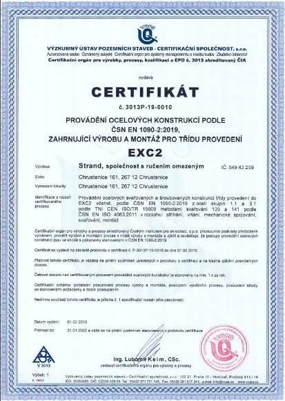 Provádění ocelových konstrukcí podle ČSN EN 1090-2:2018