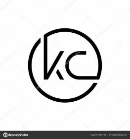 Download - Linked Letter KC Logo Design vector Template. Creative Circle KC Minimal, Flat Logo Design Vector Illustration — Illustration