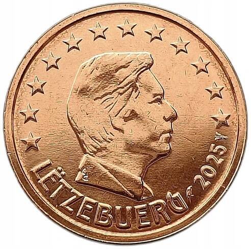 LUCEMBURSKO 2 EURO CENTS 2025 PRINC HENRYK MINCOVNA