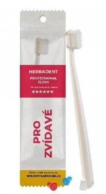 HERBADENT PROFESSIONAL FLOSS with ultrasoft conical bristles eco-friendly packaging