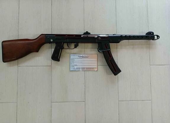 Samopal PPS43/52, PPS-43/52, Sudájev, výukový řez zbraně, školní řez