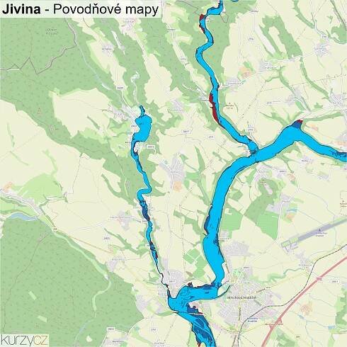 Jivina - mapy | Kurzy.cz