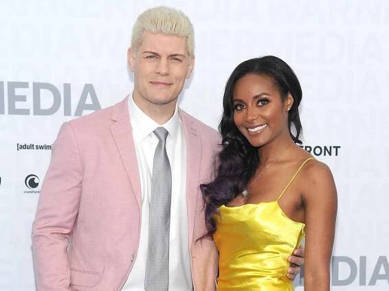 Brandi Rhodes, Cody Rhodes at the WarnerMedia Upfront Presentation