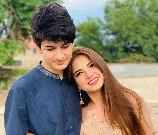 Dananeer Mobeen with her brother