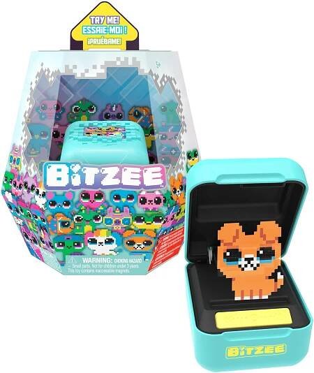 SpinMaster BITZEE Interaktivní digitální zvířátka tyrkysové