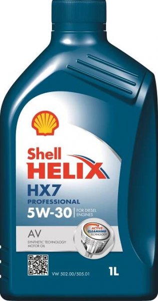 Shell HELIX HX7 Professional AV 5W-30 1L motorový olej