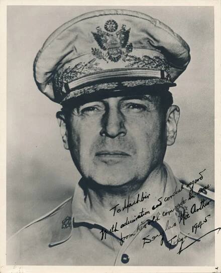 General Douglas MacArthur Inscribed Photo