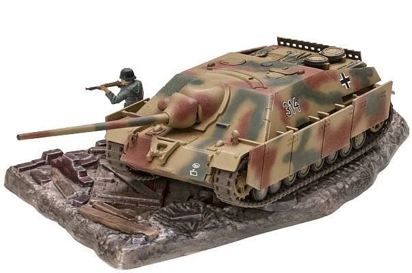 Jagdpanzer IV (L/70) - obsahuje barvy a lepidlo - Revell ModelSet military 63359