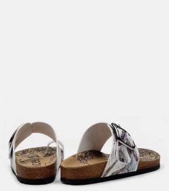 Calceo bílé pantofle Thong Sandals Feather | ZOOT.cz