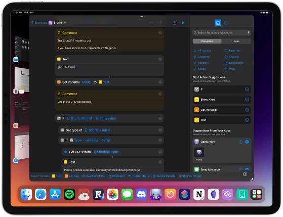 If you have access to the ChatGPT 4 API, this is where you can replace which model to use in the shortcut.