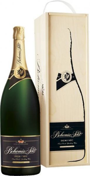 Bohemia Sekt Demi Sec 3l 11% Dřevěný box