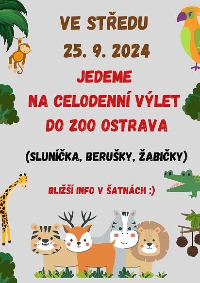 CELODENNÍ VÝLET DO ZOO