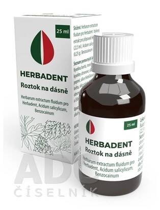 HERBADENT Gingiválny roztok z bylín 1×25 ml