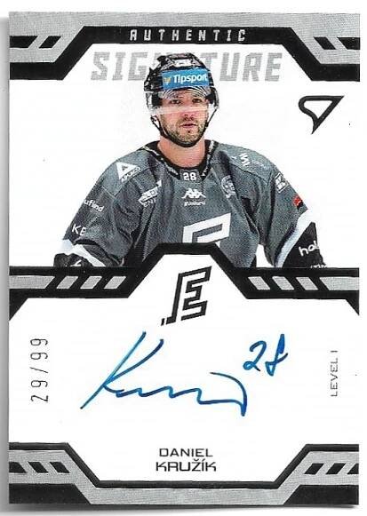 Auto Authentic Signature Level 1 DANIEL KRUŽÍK 24-25 SportZoo ELH Serie 1 /99