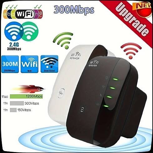 2025 Newest WiFi Extender, WiFi Booster, Internet Booster - With Ethernet Port, Quick Setup, Home Wireless * Booste