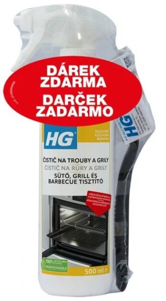 HG Čistič na trouby a grily 500 ml + kartáč, HG80513800027
