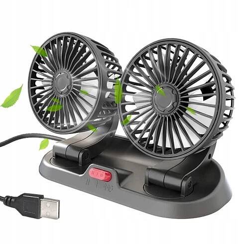 VĚTRÁČEK DO AUTA, VENTILÁTOR DO AUTA 12V USB