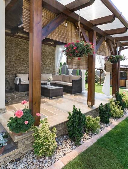 Landscape Designs, Landscaping, Apartment Patio Decor, Garden Deco, Pergola Patio, Backyard Patio Designs, Outdoor Patio Decor, Backyard Decor, Backyard Design
