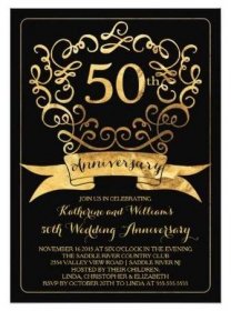 Pin on 50th anniversary invitations
