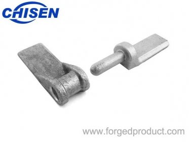 Hinge and Hinge Pin, Weld-On, 14mm, Drop Forged, Zinc Plated