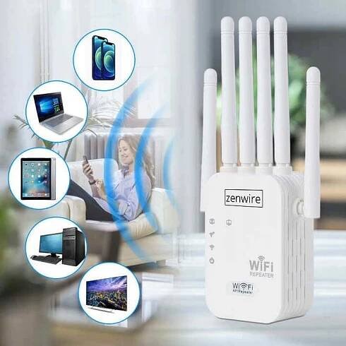 Silný zesilovač signálu dosahu sítě Wifi 5G Repeater Externí extender Standard bezdrátového provozu 802.11b 802.11ad 802.11a 802.11g 802.11ac (Wi-Fi 5) 802.11n (Wi-Fi 4)