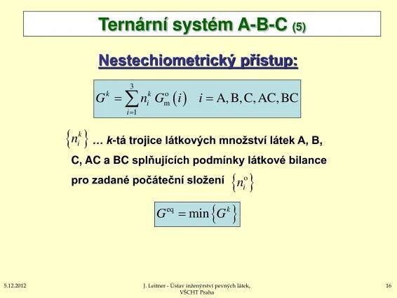 PPT - Chemické rovnováhy (část 2.2.) PowerPoint Presentation, free download - ID:7094127