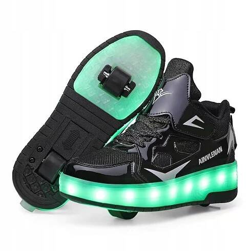 BUTOROLKY LED BOTY S KOLEČKY KOLEČKOVÉ BRUSLE