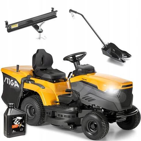 TRAKTOR ZAHRADNÍ SEKAČKA STIGA ESTATE 384 HYDRO AUTOMATICKÝ ZÁVĚS, KRYTKA