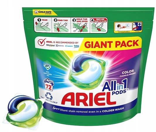 Ariel All-In-1 Pods kapsle na praní 72 PD