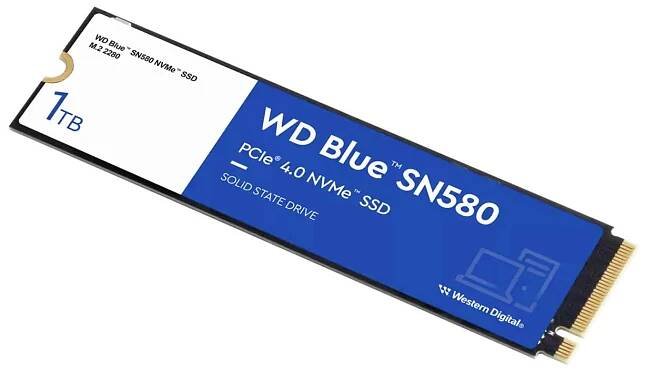 Western Digital Blue™ SN580 1 TB interní SSD disk NVMe/PCIe M.2 PCIe NVMe 4.0 x4 Retail WDS100T3B0E