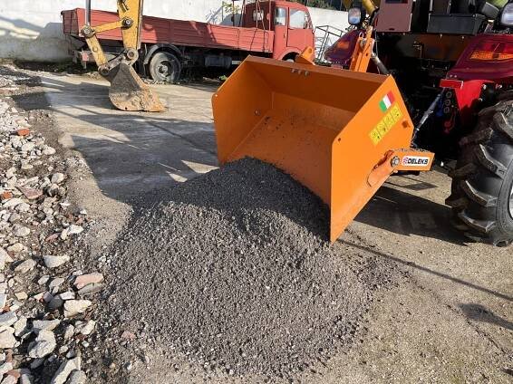 Vyklápací prepravný box, nakladač DELEKS BUCKET-120