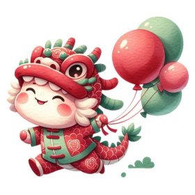 AI generated Chinese New Year Dragon isoleted 36627627 PNG