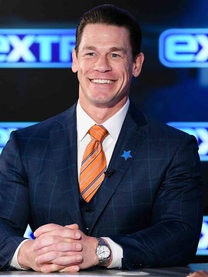 John Cena visits "Extra" at Burbank Studios on January 15, 2020.
