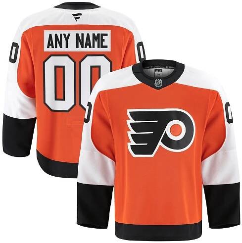 Men's Philadelphia Flyers Fanatics Orange Home Authentic Pro Custom Jersey