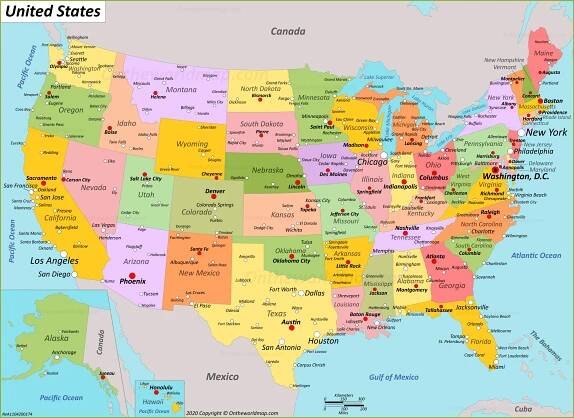 USA Map | Maps of the United States of America 