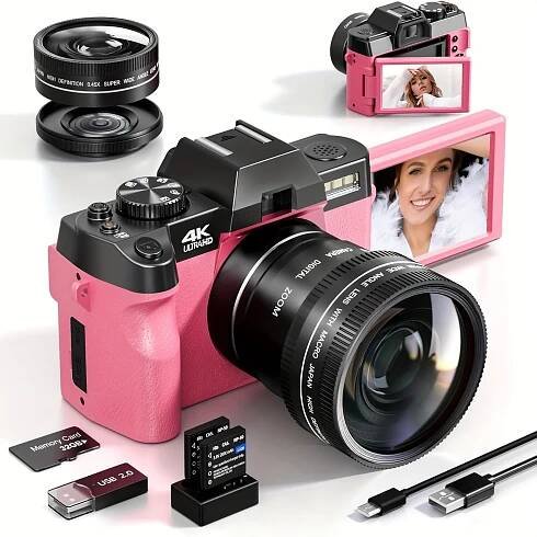 * Digital Camera, 48MP Cameras For Photography With WiFi & App Control, 4K Vlogging Camera, Compact Camera, * Entry-Level * And Be