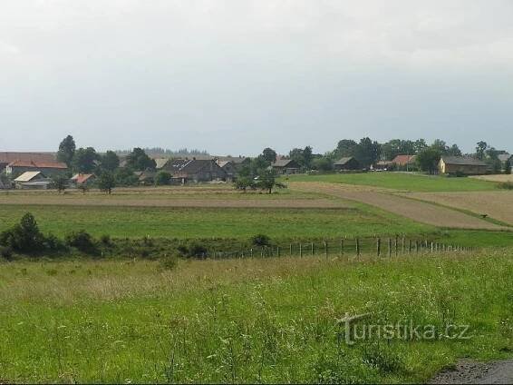Dobešov: Dobešov - pohled na vesnici