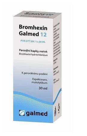 Galmed Bromhexin 12 mg/ml perorální kapky, roztok 30 ml