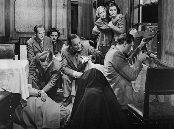 Cecil Parker, Linden Travers, Basil Radford, May Whitty, Margaret Lockwood, Michael Redgrave - Zmiznutie starej dámy - Z filmu