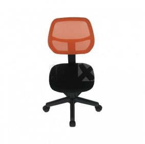 Otočná židle, oranžová / černá, MESH - 🛋️ WWW.MAX-I.CZ
