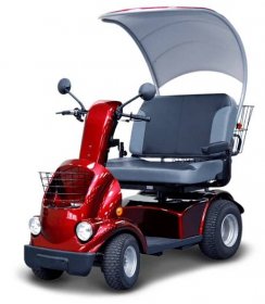 invalidní elektrický vozík pro dvě osoby