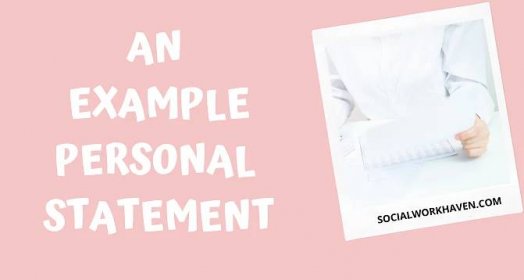 Social Worker Personal Statement Example