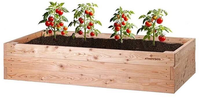 Atmowood Modřínový vyvýšený záhon 200 x 100 x 42 cm hnědý od 7 890 Kč - Heureka.cz