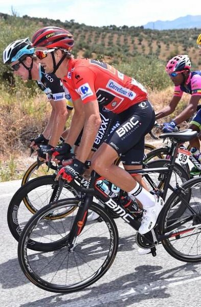 Peter Velits (BMC) in the red jersey